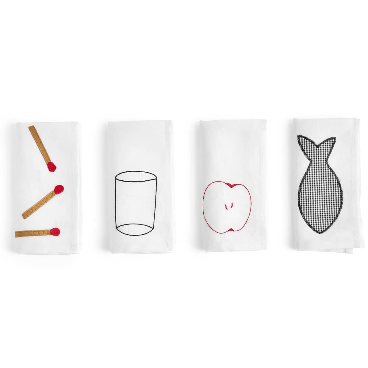 Sobremesa tygservett 4-pack, vit