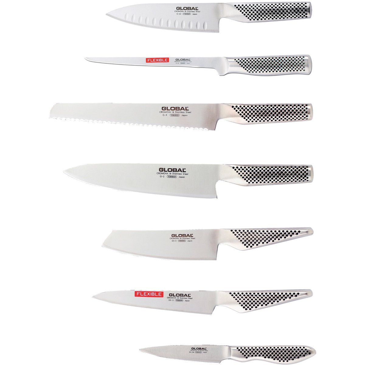 Knivset med 7 Knivar