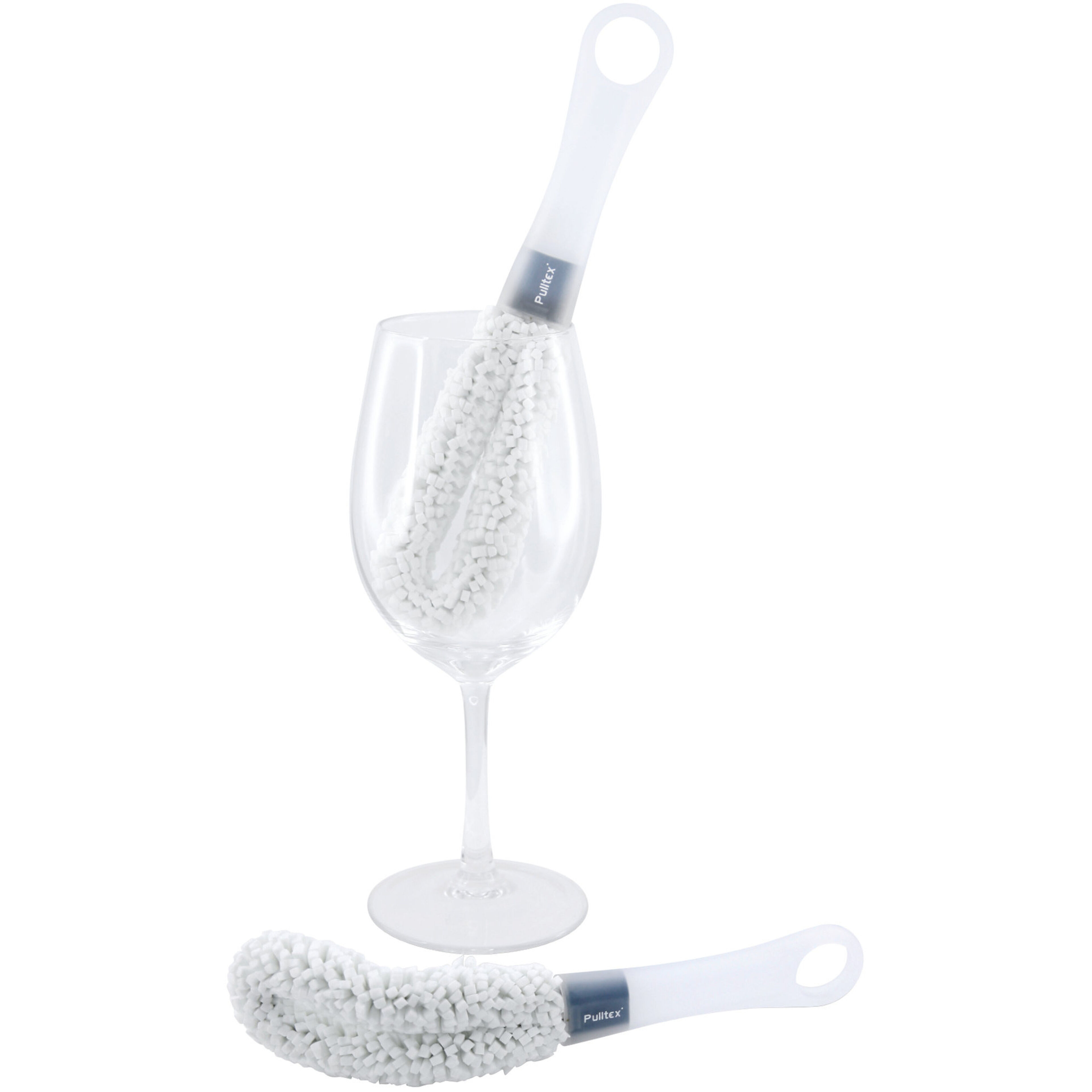 Vinglasborste Med Ergonomiskt Handtag