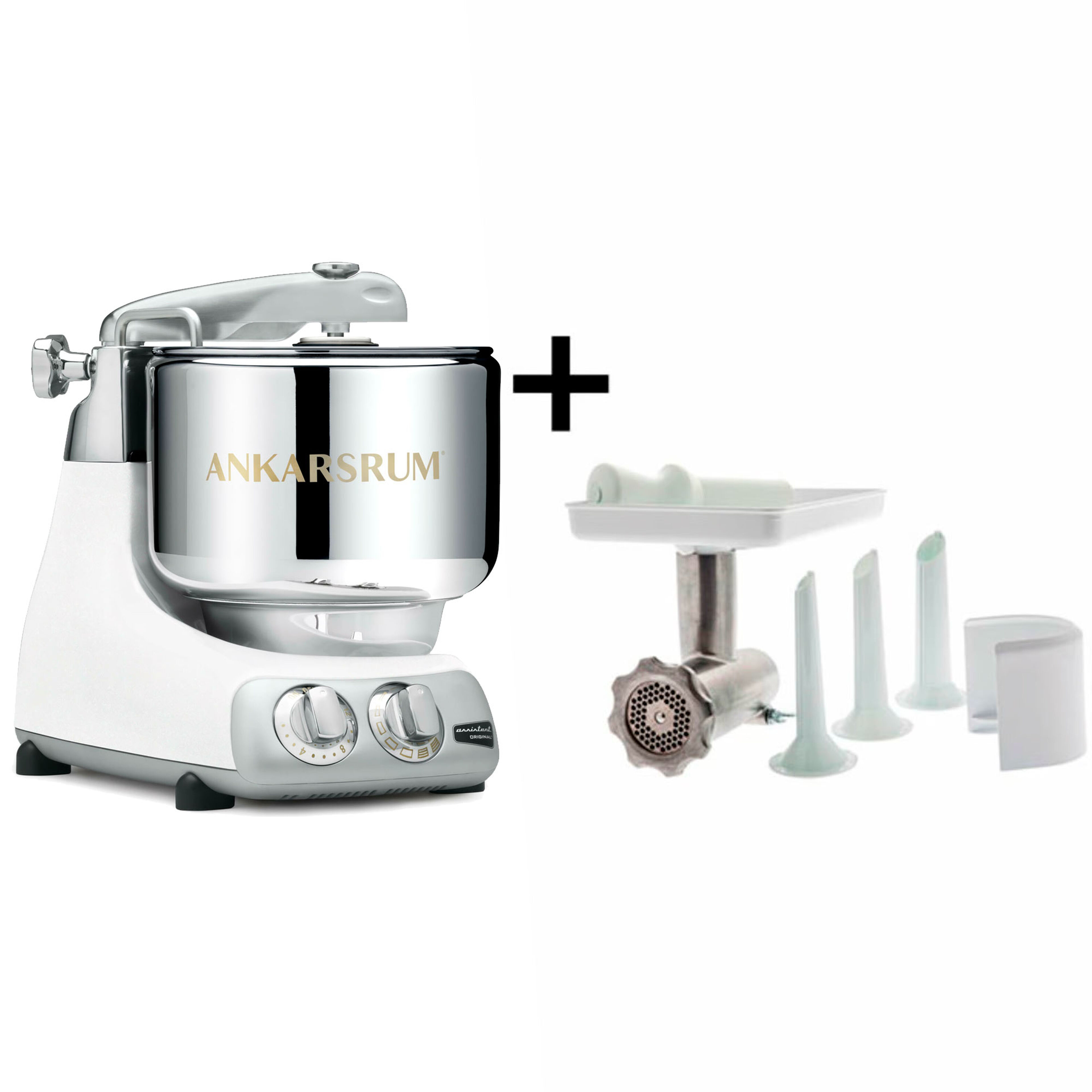 Ankarsrum Assistent AKM6230 Glossy White + köttkvarn
