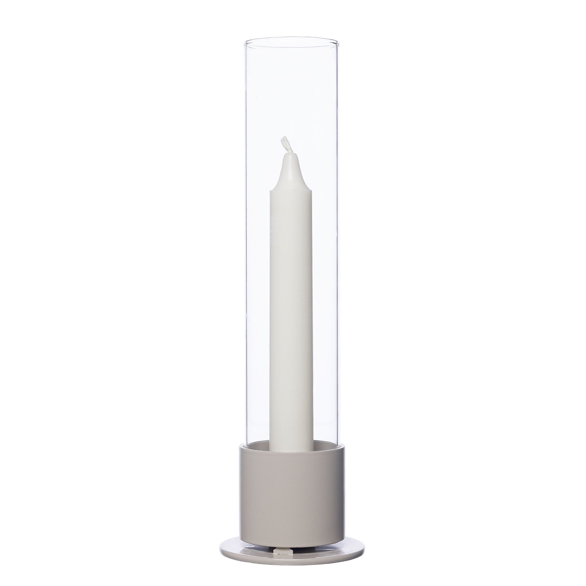 ERNST Ernst lysestake glassylinder Ø7,5 cm Naturhvit