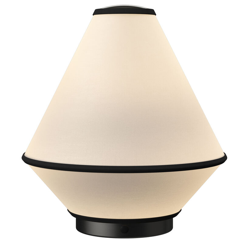Edgeform Tafta portabel bordlampe, svart/off-white