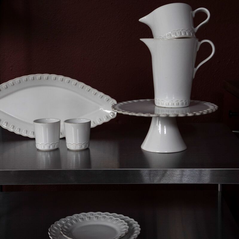 Tulipa ovalt fat, hvit