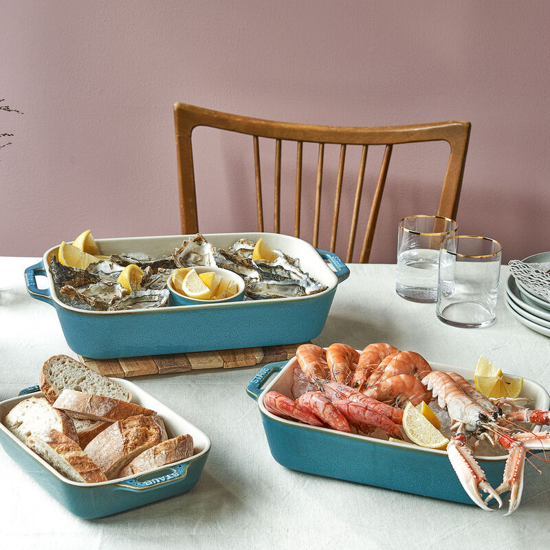 Ildfaste forme, turkis, 3 stk.