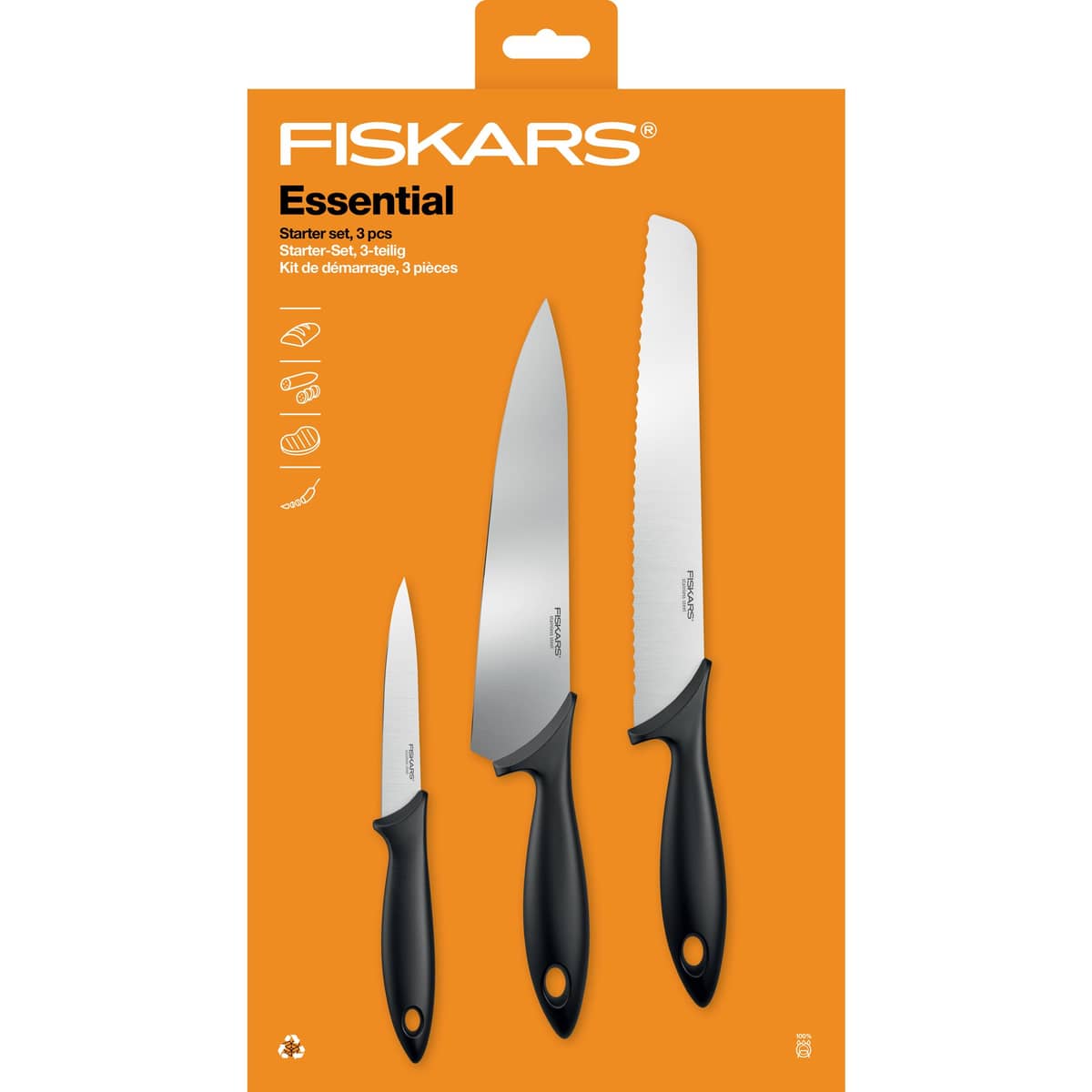 Essential knivset 3 delar