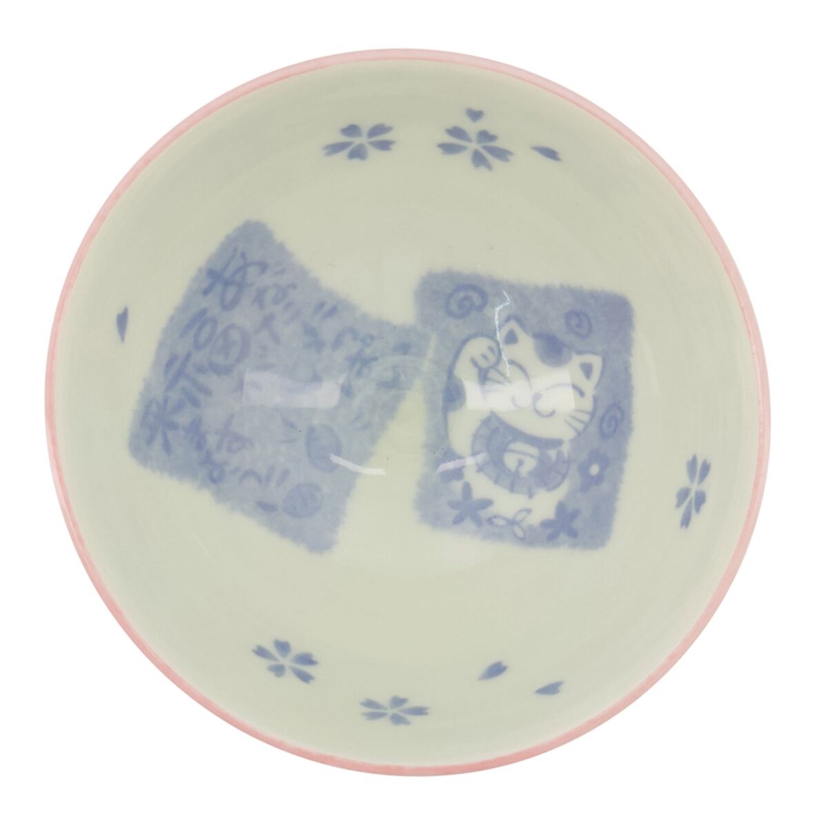 Kawaii skål 11 cm, cat pink