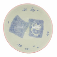 Kawaii skål 11 cm, cat pink