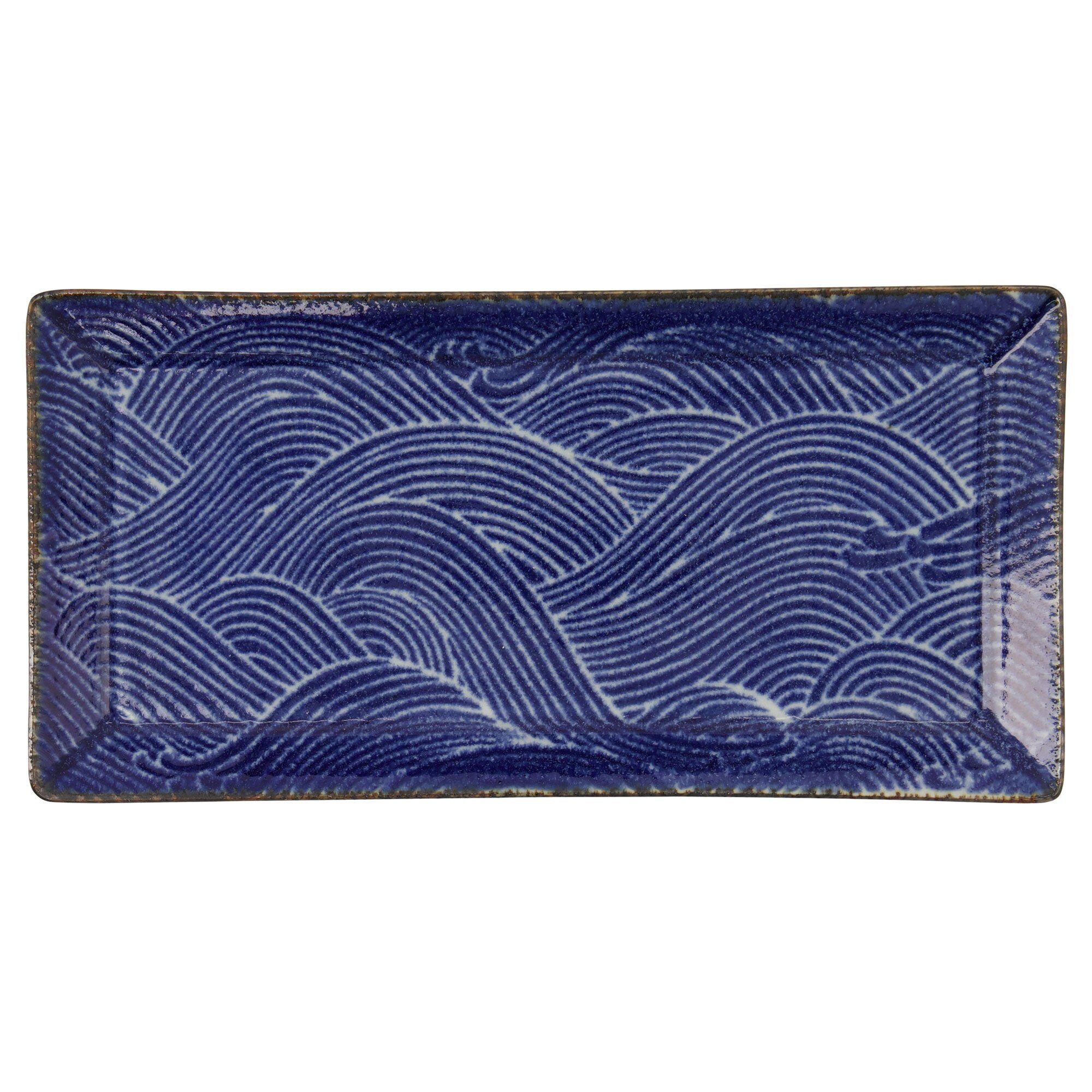 Tokyo design studio Aisai Seigaiha tallerken 23 x 11 cm