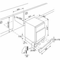 U8C082DE integrerad kyl/frys