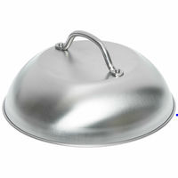 Ång- och Smältkupol rostfritt stål 22,5 cm