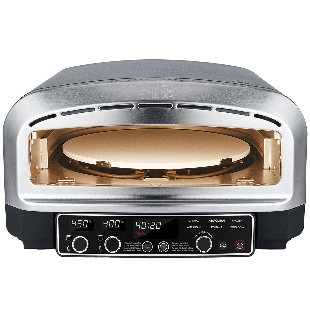 Crust PO2B-E2200 elektrisk pizzaugn