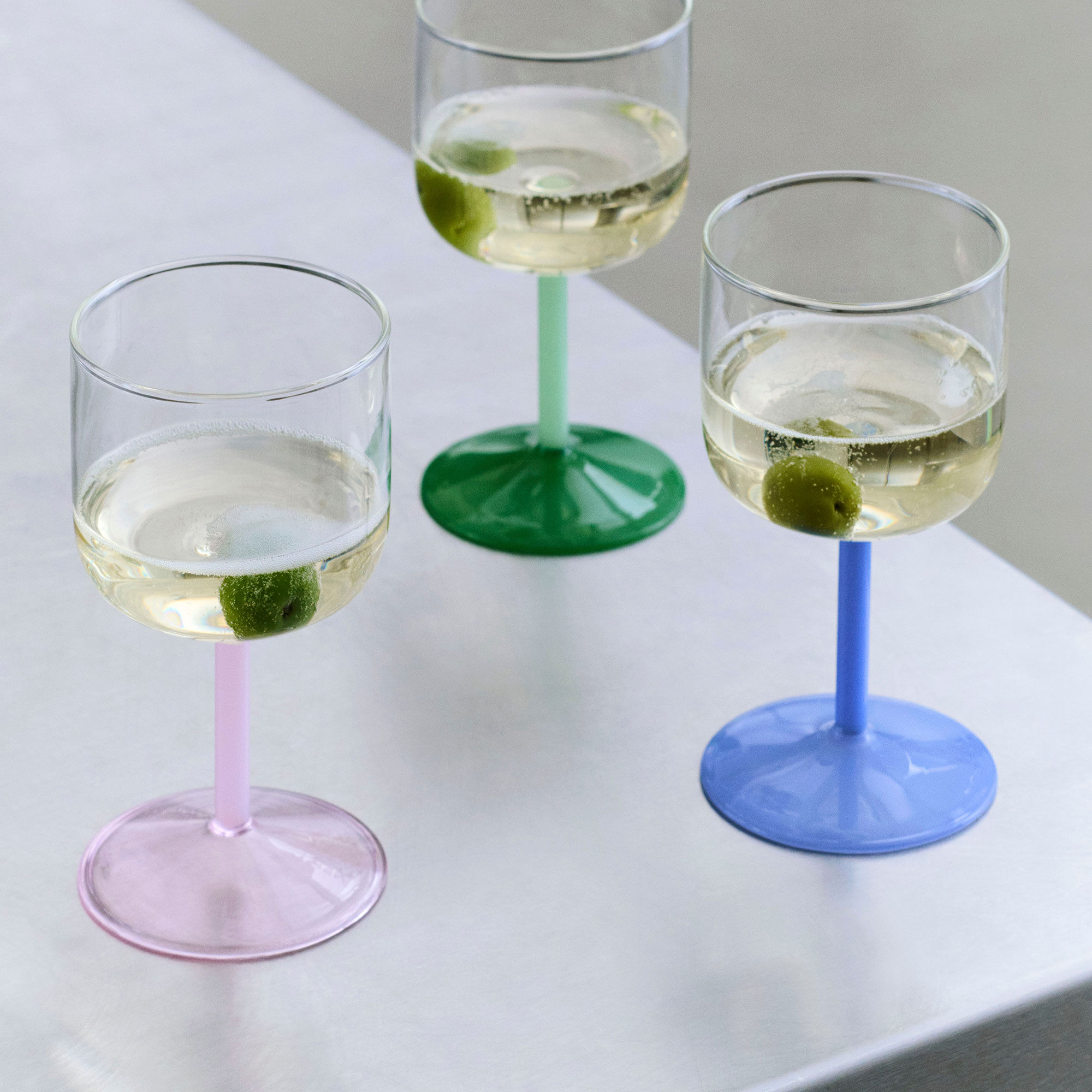 Hay Tint Vinglas Clear Jade L-Pink L-Pink 2stk