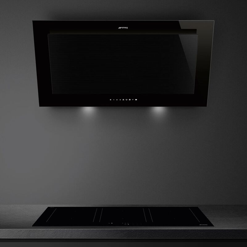 KV194B3 väggmonterad fläkt 90 cm, svart