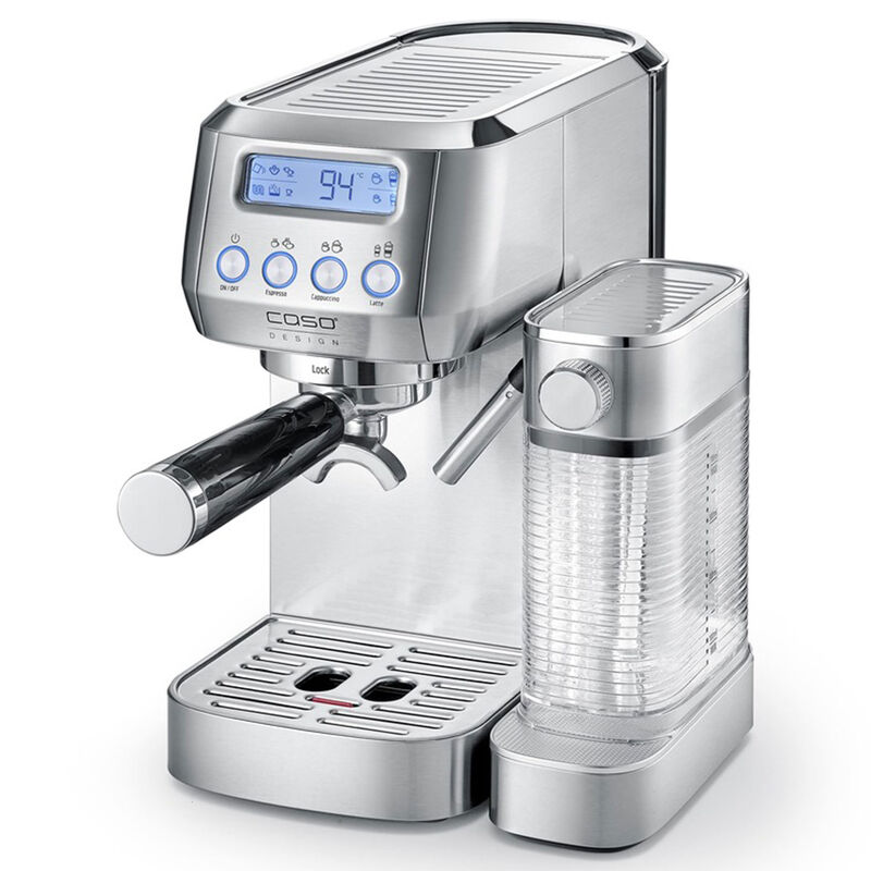 Caso Gourmet Latte espressomaskin, sølv