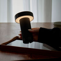 Holster bærbar bordlampe 16 cm, antrasitt