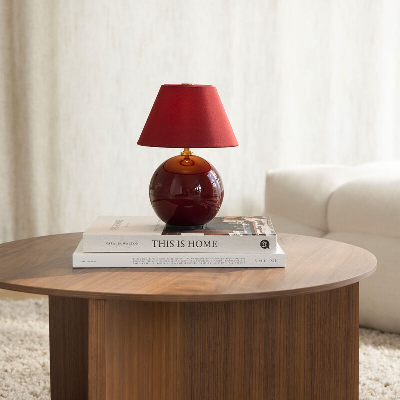 Globen Lighting Iris 16 Portabel bordslampa, burgundy