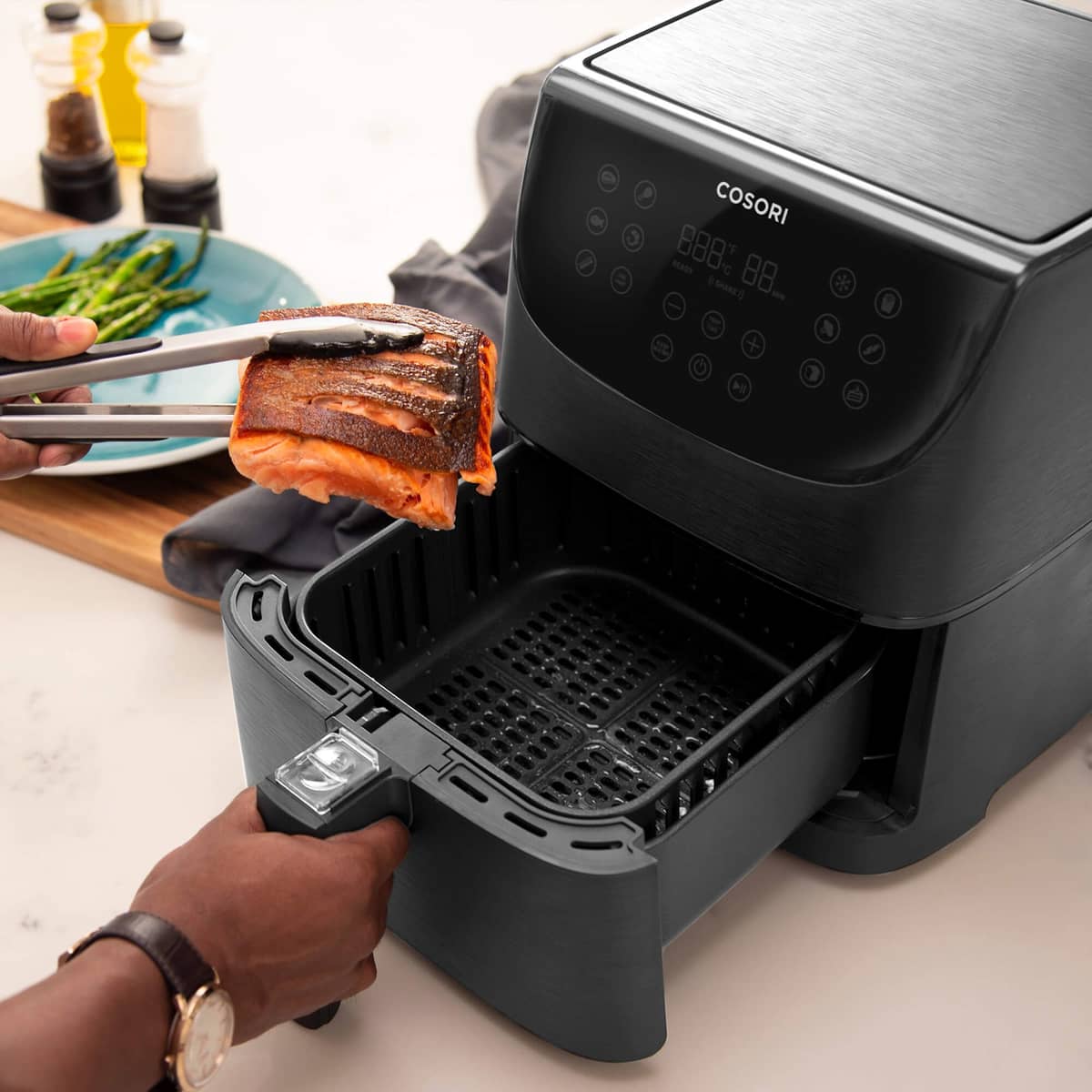 Premium Airfryer 5,5 liter, svart