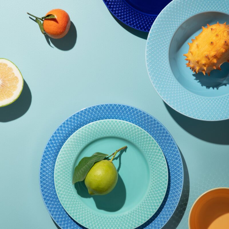 Rhombe Color lautanen, 21 cm, aqua