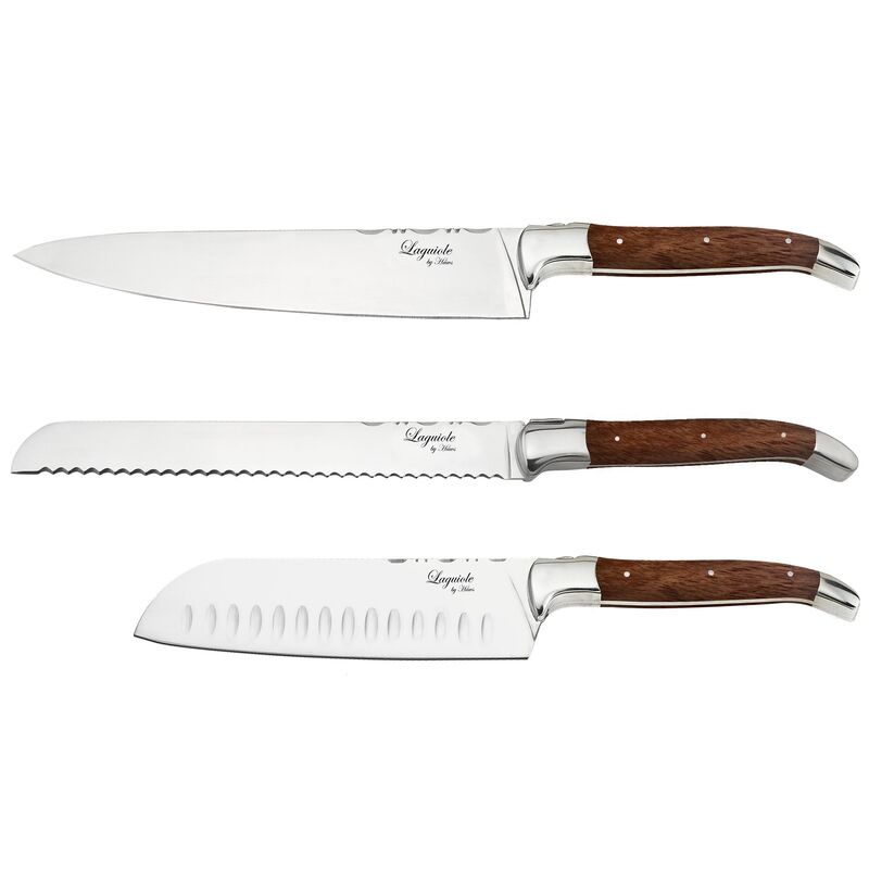 Knivsæt 3 dele, Rosenwood