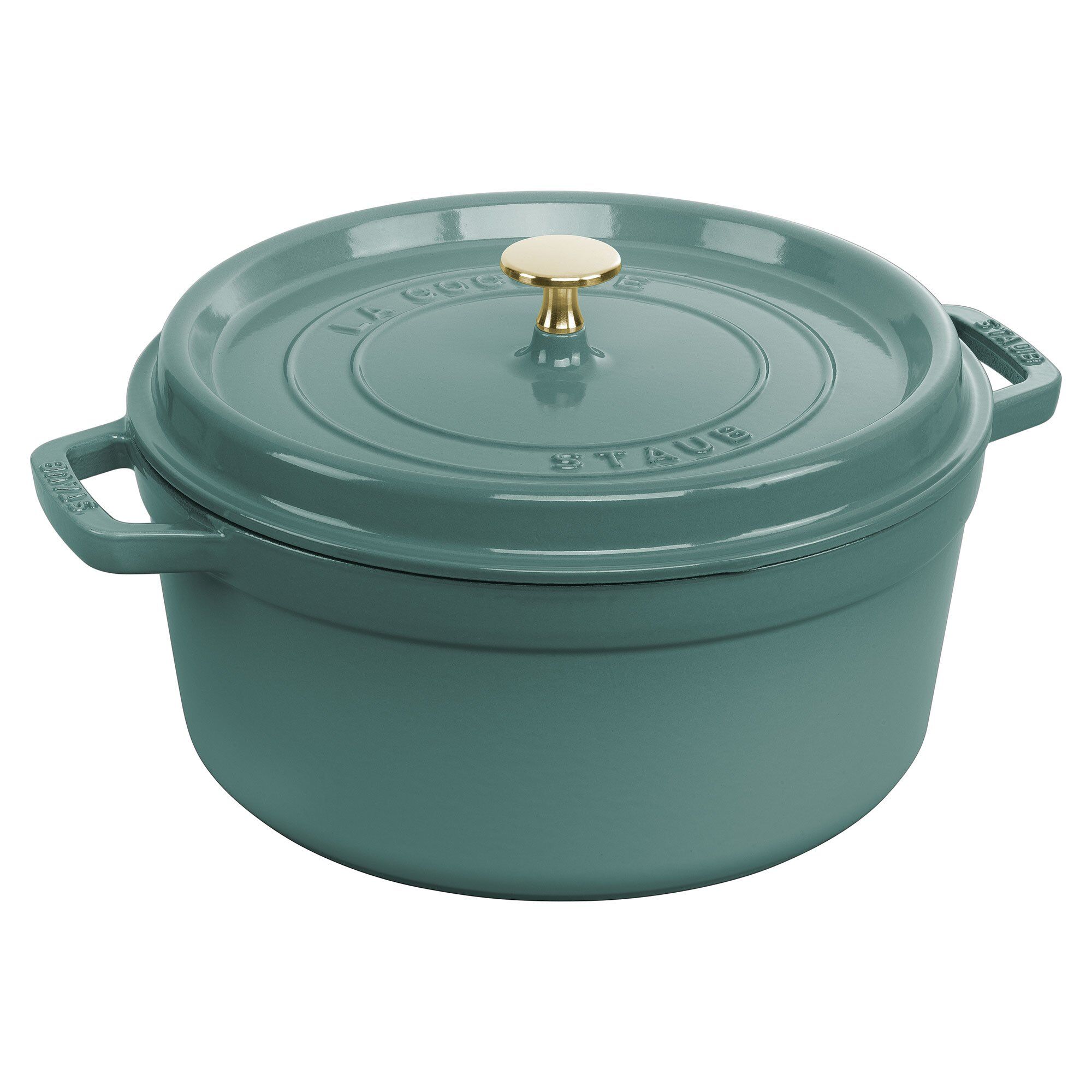 STAUB Staub La Cocotte rund gryte støpejern 5,2 L Eukalyptus