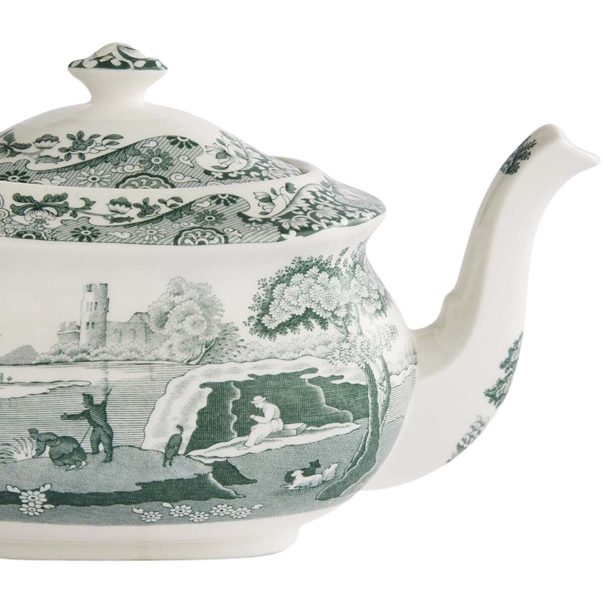 Heritage Green Italian teekannu, vihreä/valkoinen