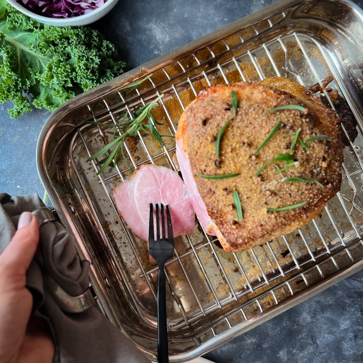 Roaster langpanne med rist 35,5x26 cm
