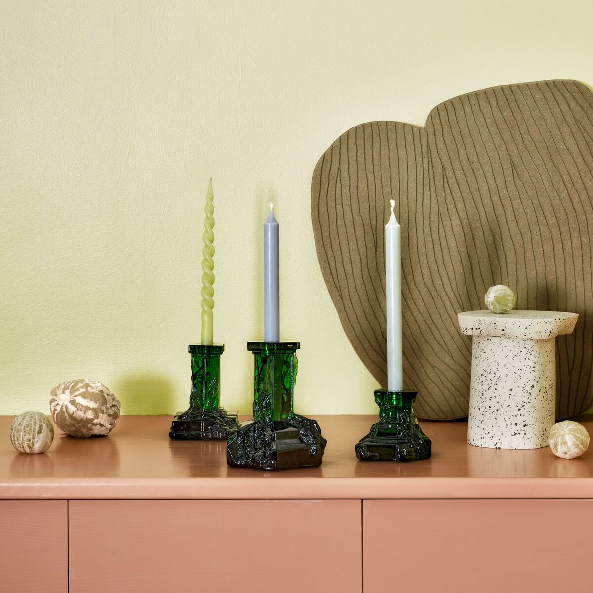 Rocky Baroque kynttilänjalka 175 mm, emerald green