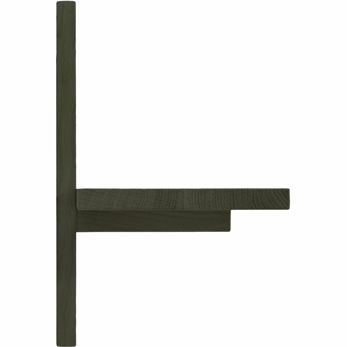 A-Light Shelf væghylde 90 x 30 cm, olivengrøn