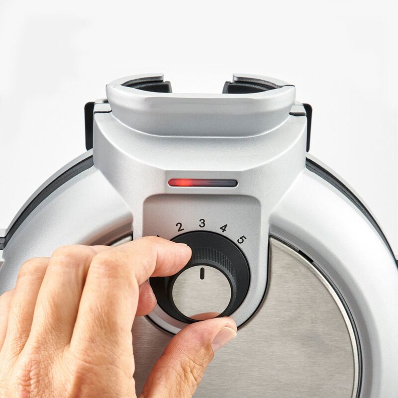 Belgisk vaffeljern Ø18, stål/sort