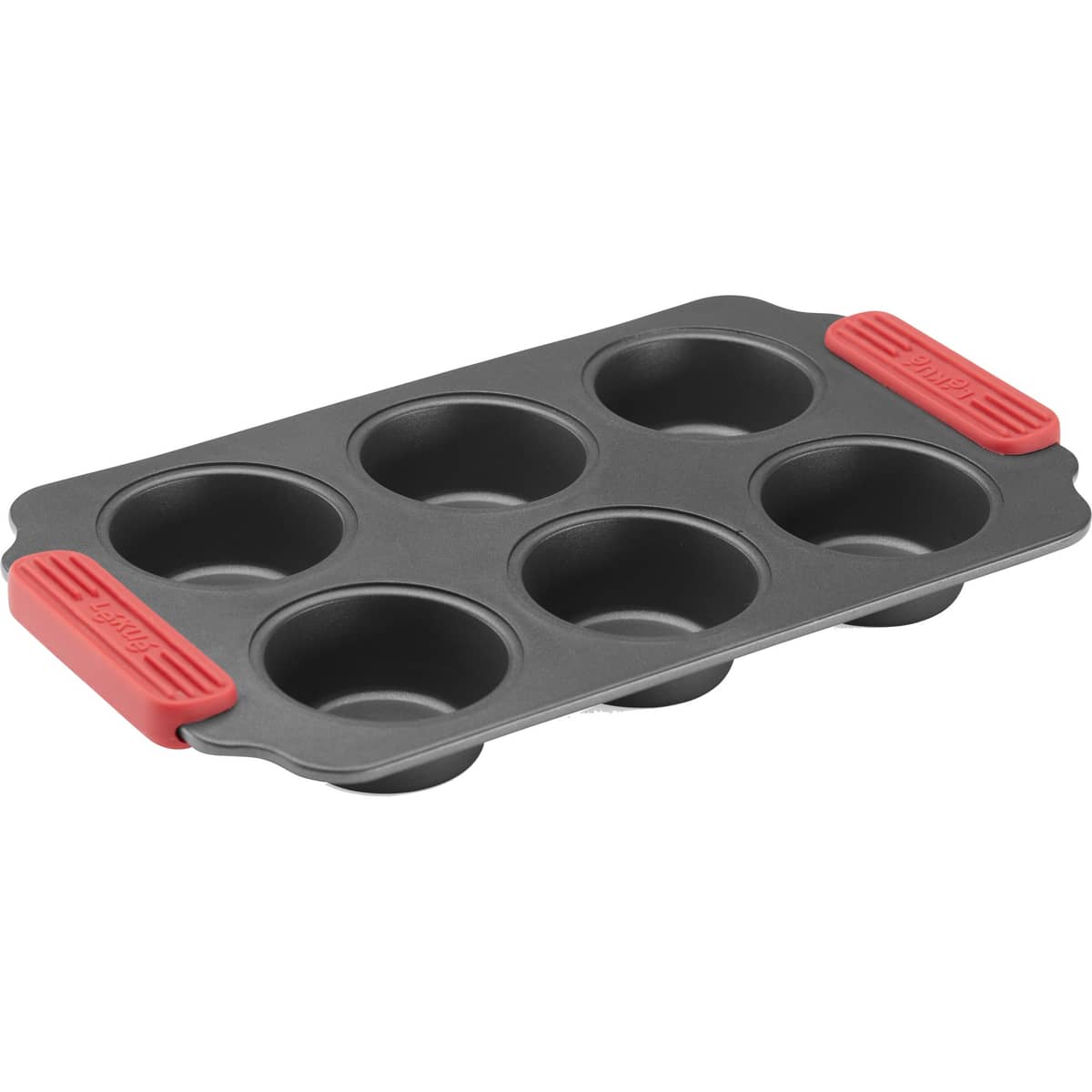 Non-stick 6 minimuffins, grå