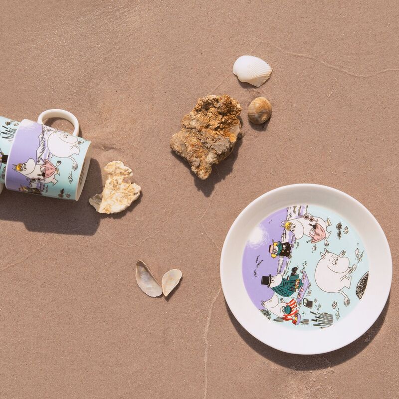 Arabia Mumin En dag på stranden tallrik 19 cm