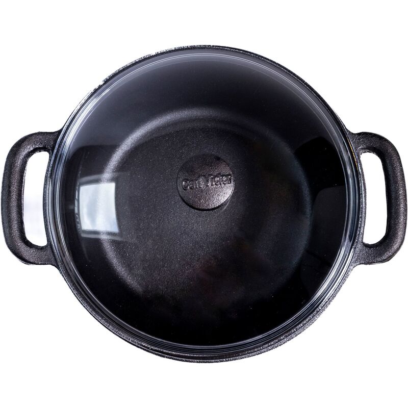  Gjutjärnsgryta med glaslock, 4 liter