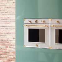F609HEREKTAG Heritage indbygningsovn, 60 cm, elfenbenshvid/guld