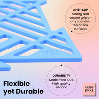 Diskbänksmatta 4-pack, lake blue 