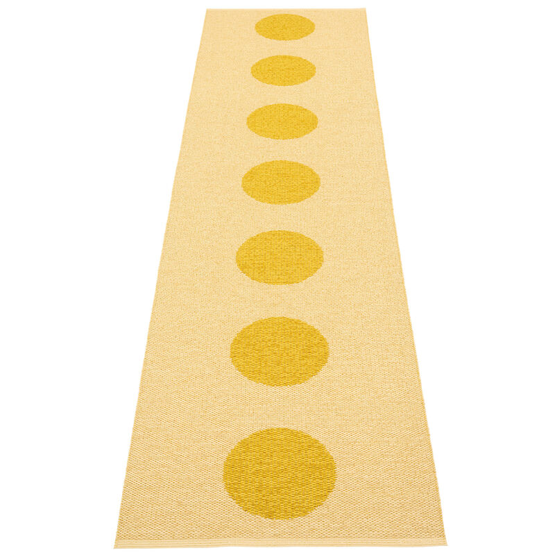 Pappelina Vera Pop Tæppe 70x280 cm, mustard/gul