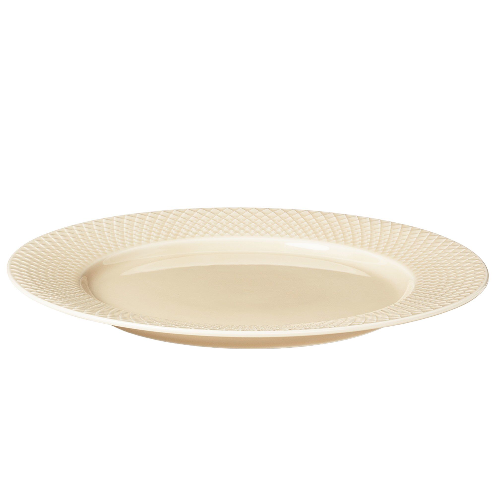 Lyngby Porcelæn Rhombe Earth middagstallerken Ø27 cm Marble