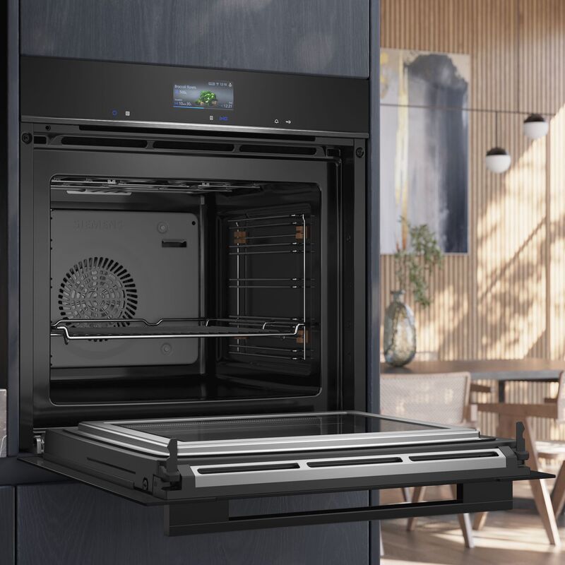 HM736G1B1 iQ700 indbygningsovn med mikroovn, sort