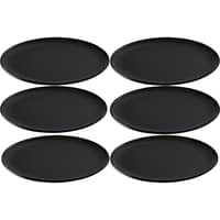 RAW frokosttallerken 23 cm, titanium black, 6 stk.