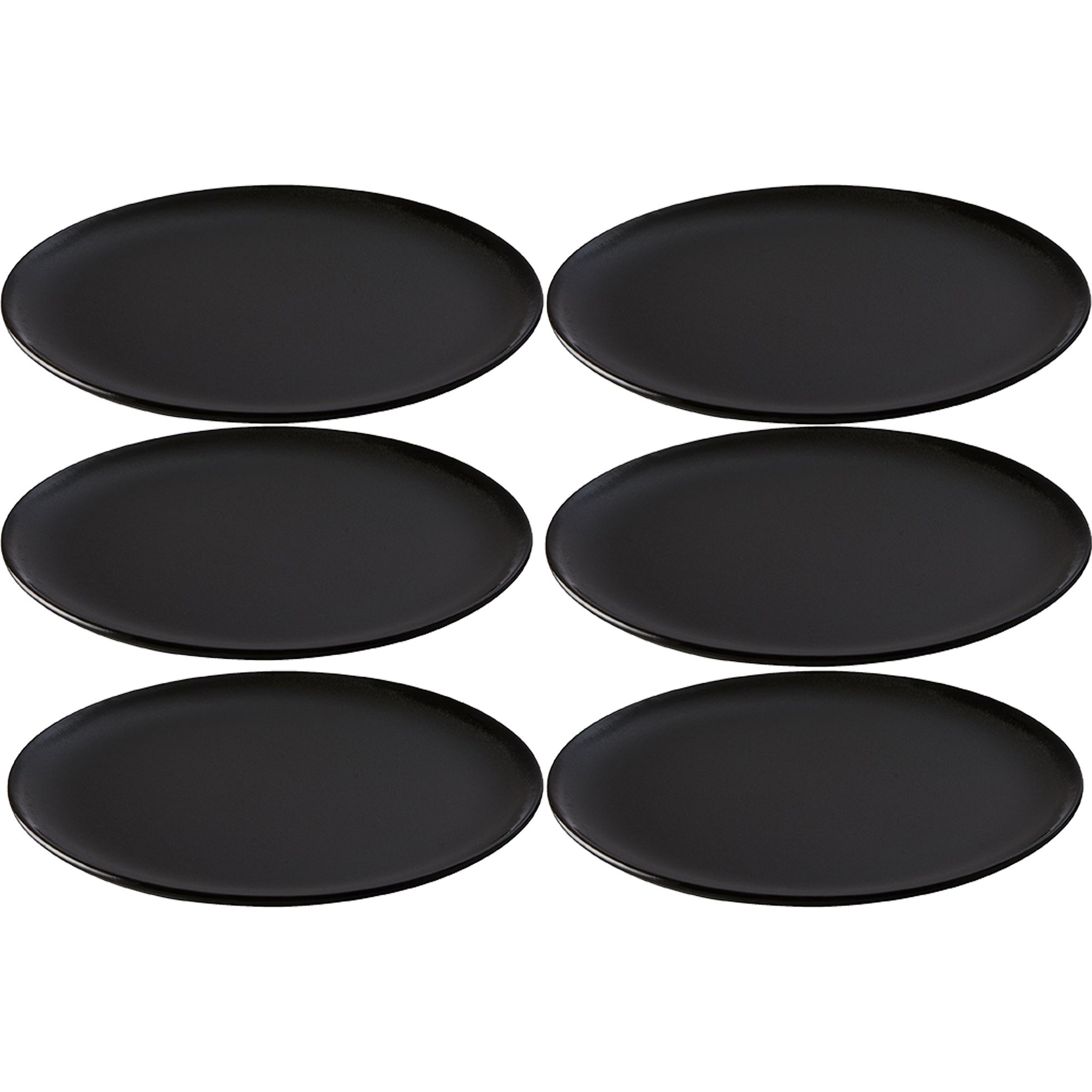 RAW frukosttallrik 23 cm, 6 st, titanium black