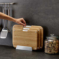 Joseph Joseph Nest Bamboo skjærefjølsett, 3 deler med stativ