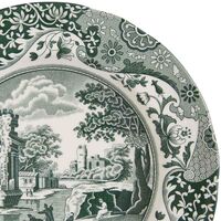 Heritage Green Italian dyb tallerken 23 cm, grøn/hvid