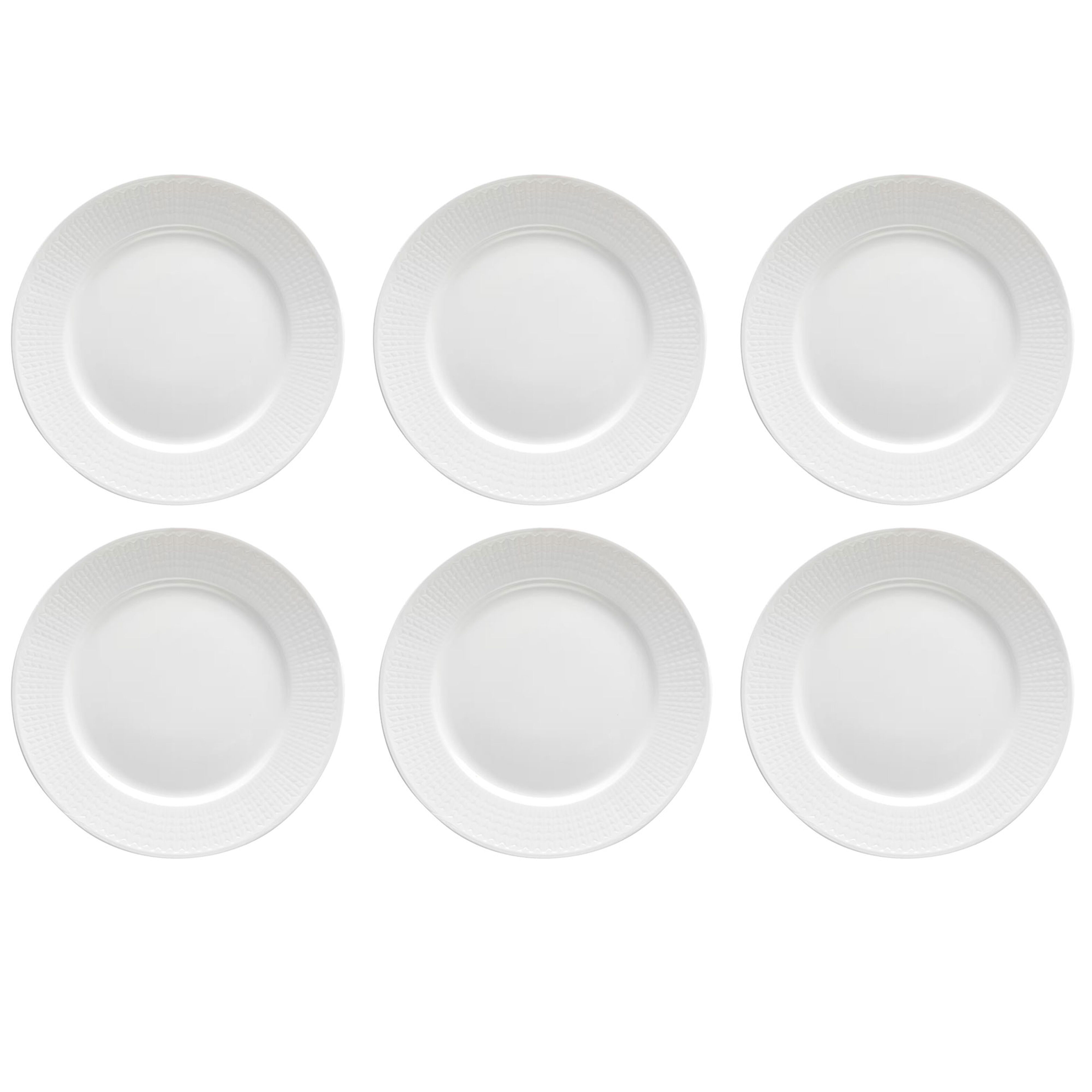 Rörstrand Swedish Grace Hvid Tallrik 27 cm 6-pak