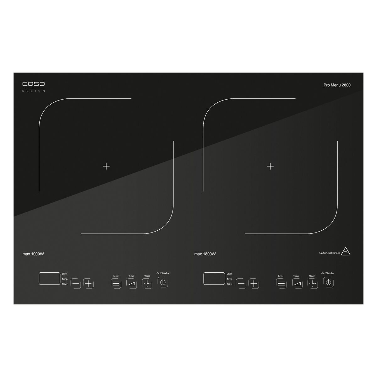 Pro Menu 2800 induktiokeittotaso, musta