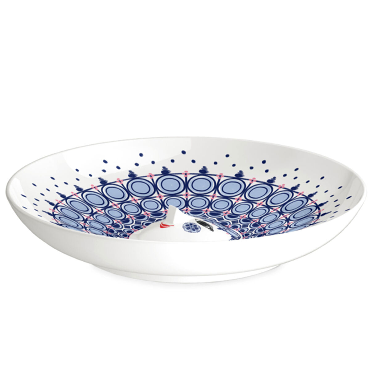 Bjørn Wiinblad Olga Skål 33 cm, blå