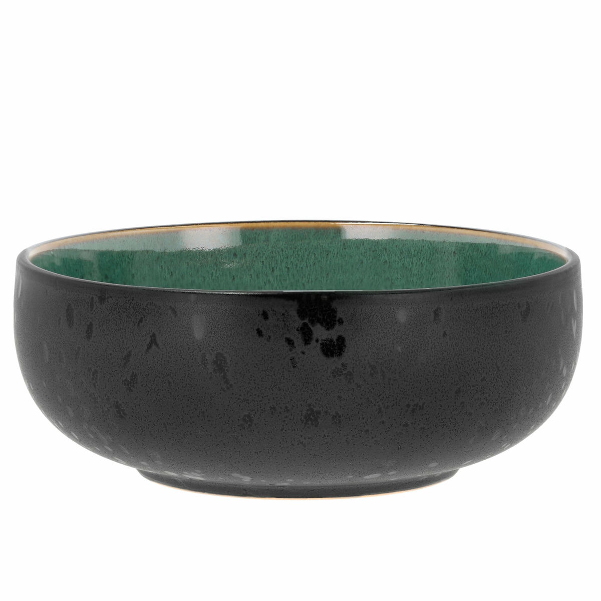 Poke-/ramenskål 18 cm, svart/grön
