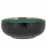 Poke-/ramenskål 18 cm, svart/grön