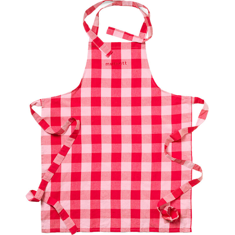 Paola esiliina 80×58 cm, punainen/vaaleanpunainen