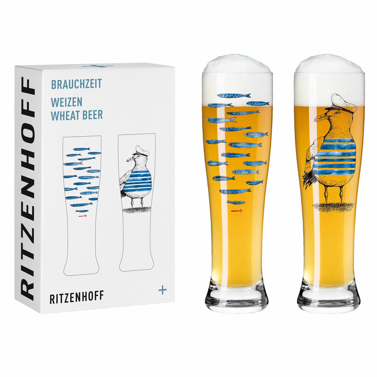 Brauchzeit ølglass, 2 stk, #13&14