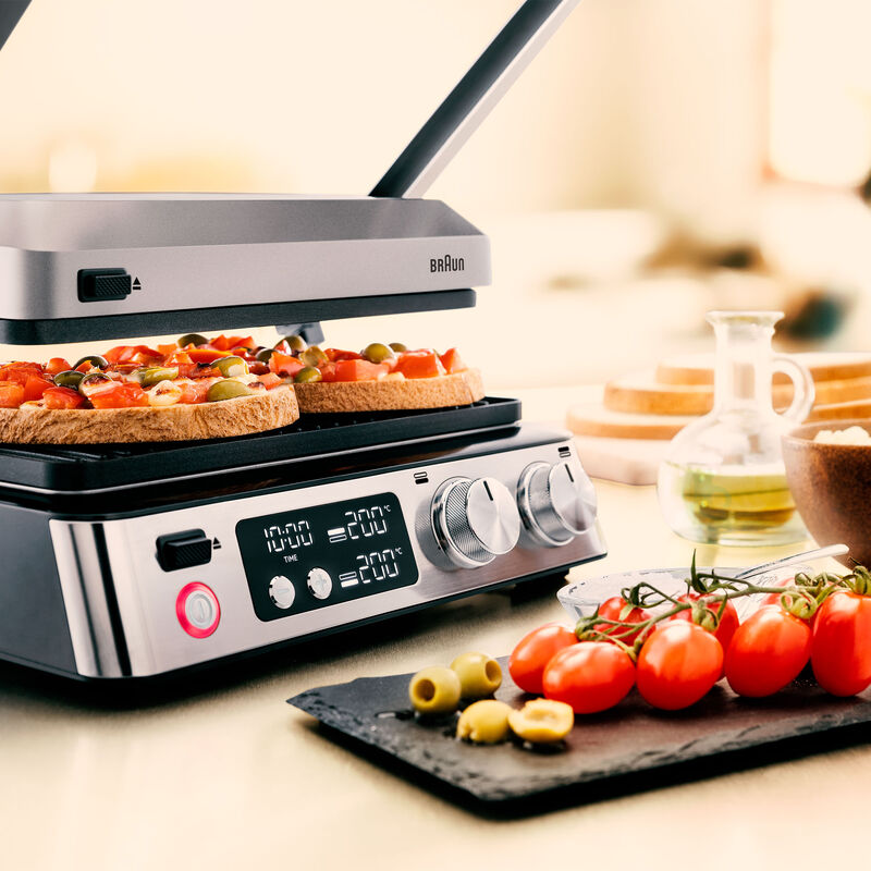 Braun MultiGrill 7 Contact Grill CG 7044, rustfrit stål