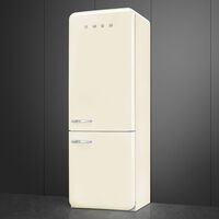 Smeg FAB38RCR6 högerhängd kyl/frys 70 cm, creme
